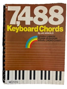 7,488 KEYBOARD CHORDS By Jay Arnold Spiral Bound G+ Condition 1977 All Keys - Picture 1 of 5