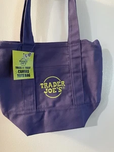 Bolso de Mano Trader Joe's Trick Treat Mini Lona Elección: Naranja Negro Púrpura Multi - Imagen 1 de 3