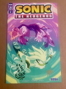 Sonic the Hedgehog #59 RI Variant SIGNED Stanley +1 IDW Nathalie Fourdraine 1:10 - Picture 1 of 2