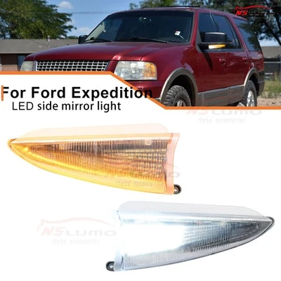 Lámpara de charco de señal de giro de espejo lateral LED dinámico para Ford Expedition 2003-2006 Foto 1 de 4