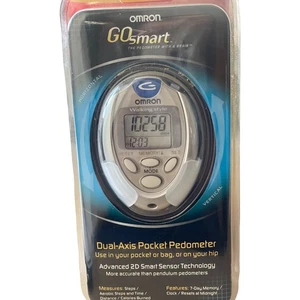 New Sealed Omron Go Smart HJ-112 2D Smartsensor Digital Pocket Pedometer - Picture 1 of 3