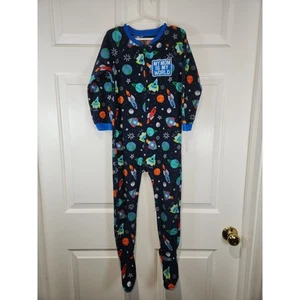 Pigiama in Pile Ragazzo Tg 5T Blu Spazio Pezzo Unico Footy di Luogo Bambini - Foto 1 di 7