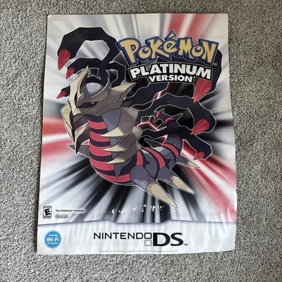 Póster Promocional Pokémon Versión Platino Vintage Original Nintendo *LEER* Foto 1 de 2