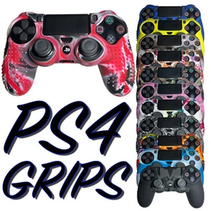 Custodia in gomma silicone PS4 Grips per controller Sony Playstation 4 USA - Foto 1 di 41