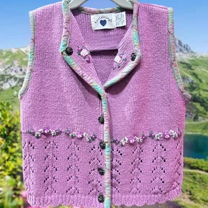Hartstrings Girls Sweater-Vest Size 5/6 Waistcoat Bavarian-Style Buttondown EUC - Picture 1 of 12