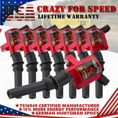 8Pack Ignition Coil For Ford F150 Expedition 5.4L 6.8L DG508 2000 2001 2002-2004 - Image 1 of 4
