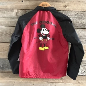 Vans Disney Mickey Mouse Jacket Kids Boys Red Black Medium M Torrey New - Picture 1 of 3