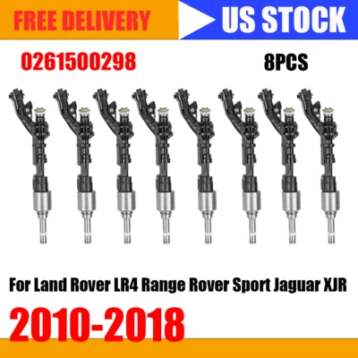 8X Fuel Injector Fits For Land Rover LR4 Range Rover Sport Jaguar 0261500298 - Imagem 1 de 4