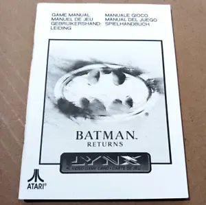 BATMAN RETURNS Atari Lynx II Instruction/Manual Multilingual Booklet - Picture 1 of 5