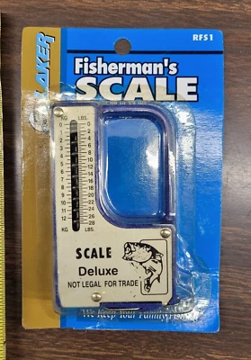 NEW IN PACKAGE LAKER FISHERMAN'S SCALE 28 pound DELUXE w/36” TAPE MEASURE - Image 1 of 2