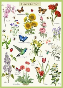 Vintage Flower Puzzles for Adults 1000 Pieces and Up Garden Plant Puzzle of B... - Picture 1 of 8