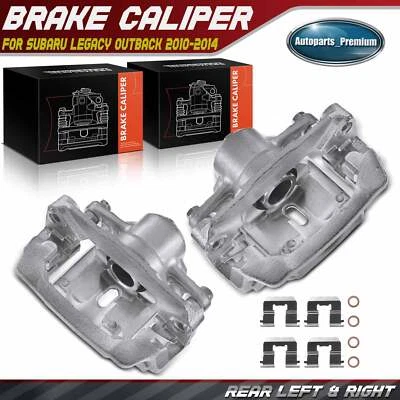 Par de pinzas de freno de disco traseras con soporte para Subaru Legacy Outback 2010-2014 Foto 1 de 4