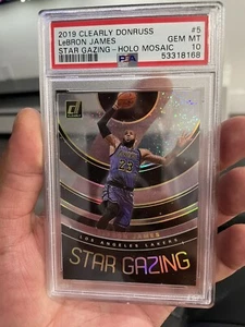 2019 PSA 10 Lebron James Clearly Donruss Star Gazing Holo Mosaic (Pop 2) - Picture 1 of 3