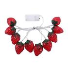 Led Strawberry String Lights 200Cm 10 Leds For Patio Indoor Outdoor
