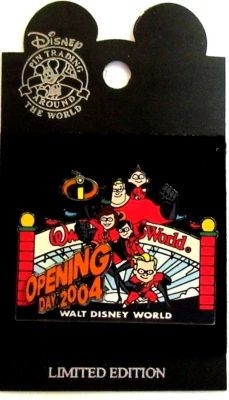 WDW INCREÍBLE DÍA DE APERTURA FAMILIAR 2004 WALT DISNEY WORLD PIN-LE 3000 #33914 Foto 1 de 2