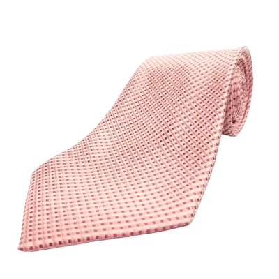 Gravata Geoffrey Beene luxo gravata rosa padrão geométrico tecido seda 59" x 3,75" - Imagem 1 de 4