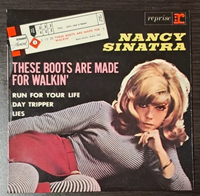 Nancy Sinatra - These Boots Are Made For Walkin' +3 7/45 EP France PS 1966 - Image 1 of 4