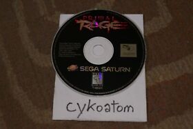 Primal Rage (Sega Saturn, 1995) RARE - Authentic - Tested & Works Great!