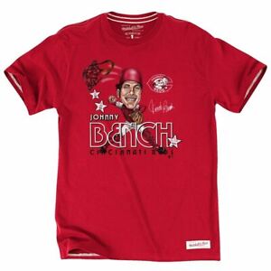 Mitchell & Ness Cincinnati Reds Johnny Bench All Star T Shirt NEW WITH TAGS