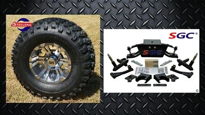 Club Car DS Golf Cart 6" A-Arm Lift Kit + 10" Wheels and 22" AT Tires 1982-2003 Foto 1 de 4