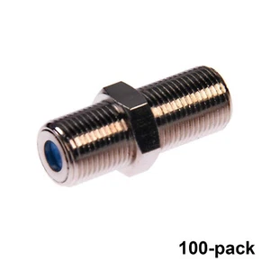 New 100 PPC F81 Barrel RG6 Female Slice Coax Cable Connector 3GHz (CF81GHZM) - Picture 1 of 5