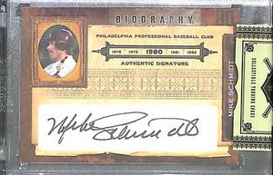 2008 Playoff Prime Cuts Biography Uncirculated Autograph #18 Mike Schmidt 11/50