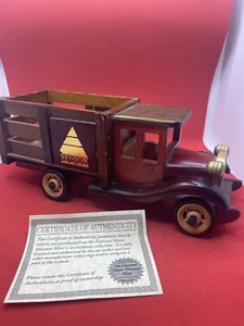 Vintage Hand Crafted Wooden Model Truck ~ Advertising for Senior Tax Advisors - Picture 1 of 3