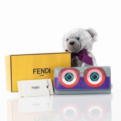 Cartera larga FENDI Crayon Monster Eyes Foto 1 de 4