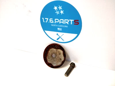 Jaguar XJ6 XJS Dayton Wire Wheel Spinner Center Cap Screw & Plate 80-87 - Image 1 of 4