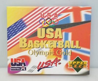Juego de 12 cartas doradas olímpicas de baloncesto Upper Deck 1996 EE. UU., nuevas Foto 1 de 4
