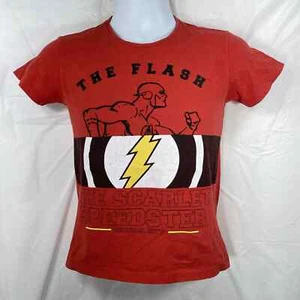 DC Comics Originals Youth Size 10 The Flash Red Short Sleeve T-Shirt Crewneck - Picture 1 of 10
