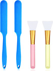 Silicone Stir Sticks Scraper Brushes, Non-Stick Wax Spatulas, Hair Removal Waxi