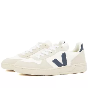 Veja V-10 B-Mesh White Nautico Navy VX0101380B Men Sneaker - Picture 1 of 6