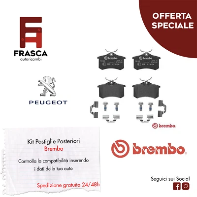 Pastiglie Freno Posteriori Brembo Peugeot 308 CC I SW I 1.6 HDi 2.0 HDi 1.6 16V  - Imagen 1 de 3