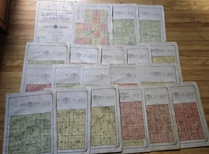 LOT 19 Maps Olmsted County Minnesota 1914 Plat Book Atlas Map Rochester Oronoko - Picture 1 of 6