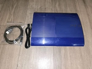 PlayStation 3 PS3 Azurite Blue CECH 4000B 250GB Console Super Slim Tested - Picture 1 of 6