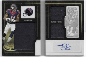 JAELEN STRONG 2016 Panini Playbook Playbook Matl Auto #PMAJS #/149 Texans - Foto 1 di 2