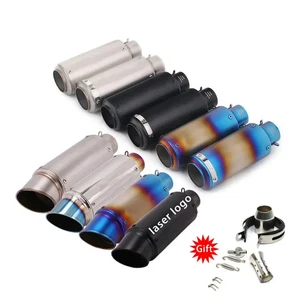 Universal 51mm/60mm Motorcycle Exhaust with DB killer Pipe Muffler Carbon Fiber - Picture 1 of 54