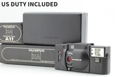 ▶ [ MINT in Box ] Olympus XA Rangefinder 35mm Film Camera + A11 Flash From JAPAN - Image 1 of 4