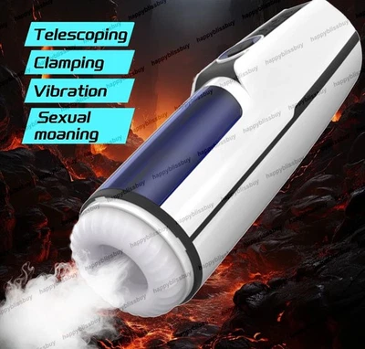 Male Masturbator Penis Pump Pocket Pussy Thrusting Clamping Vibrating Sucking - Image 1 of 4