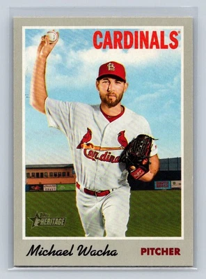 2019 Topps Heritage  #119 Michael Wacha   St. Louis Cardinals A4 - Image 1 of 2