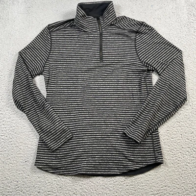 Lululemon 1/2 Zip Pullover Mens Medium The Studio Stripped Activeware Casual - Image 1 of 4