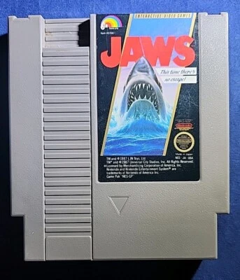 VINTAGE 1987 NES GAME - JAWS - LJN TOYS, LTD. NINTENDO  - Image 1 of 4