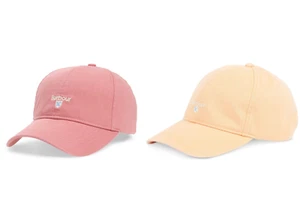 GORRA DEPORTIVA BARBOUR CASCADE 100 % ALGODÓN TRANSPIRABLE ROSA POLVORIENTO, CORAL SANDS HA0274 - Imagen 1 de 10