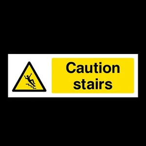 Letrero o pegatina de plástico para escaleras de precaución (WG36) - Imagen 1 de 1