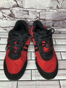 Sansha Skazz Teresina Women Sz 9 M Red Mesh Black Lace Up Dance Sneakers Shoes