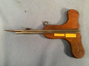 Vintage Handhefter Leder Leinwand Holz Werkzeug Länge 7&5/8" Made in Germany - Bild 1 von 4