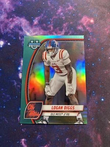 Logan Diggs 2024 Bowman University Chrome #121 Aqua Refractor #/299 - Picture 1 of 2