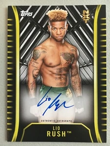 Lio Rush 2018 Topps WWE NXT Base Auto - Imagen 1 de 1