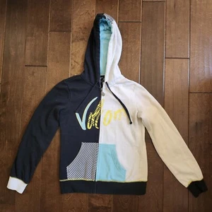 Volcom Men's Logo Print Multi Color Full Zip Hoodie - Size S/P (Minor Stains) - Picture 1 of 17